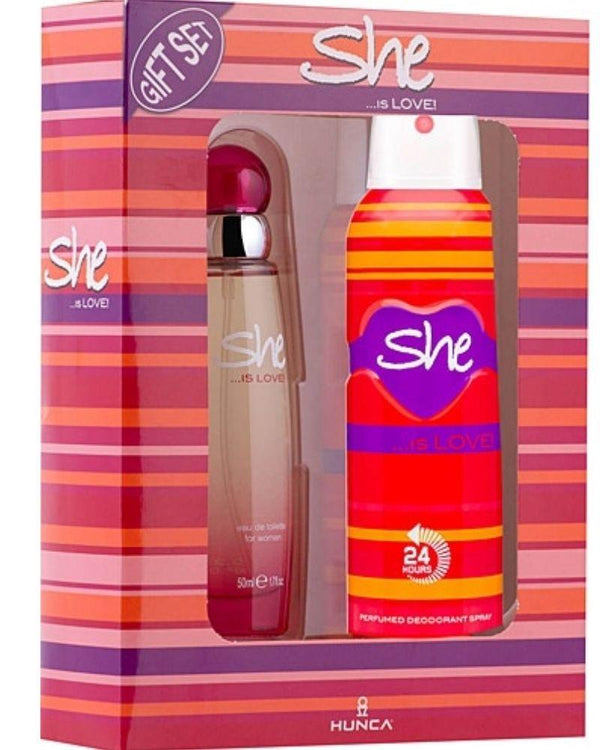 She Is Love EDT 50 ml + Deodorant 150 ml Set
