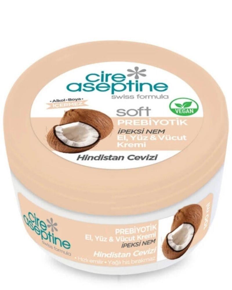 Cire Aseptine Soft Krem 100ML Hindistan Cevizi Kavanoz