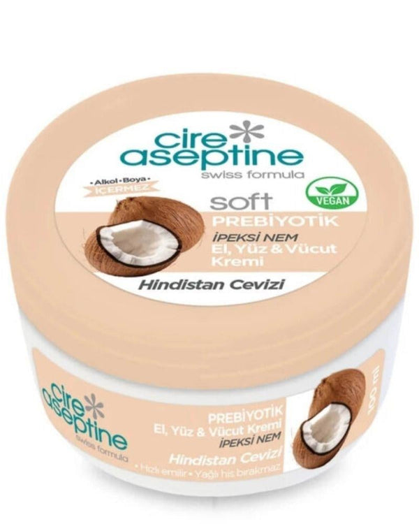 Cire Aseptine Soft Krem 100ML Hindistan Cevizi Kavanoz