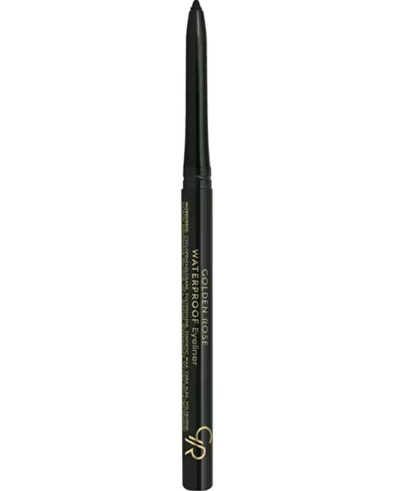 Golden Rose Waterproof Automatic Eyeliner No: 01 Black - Asansörlü Göz Kalemi - 8691190990015