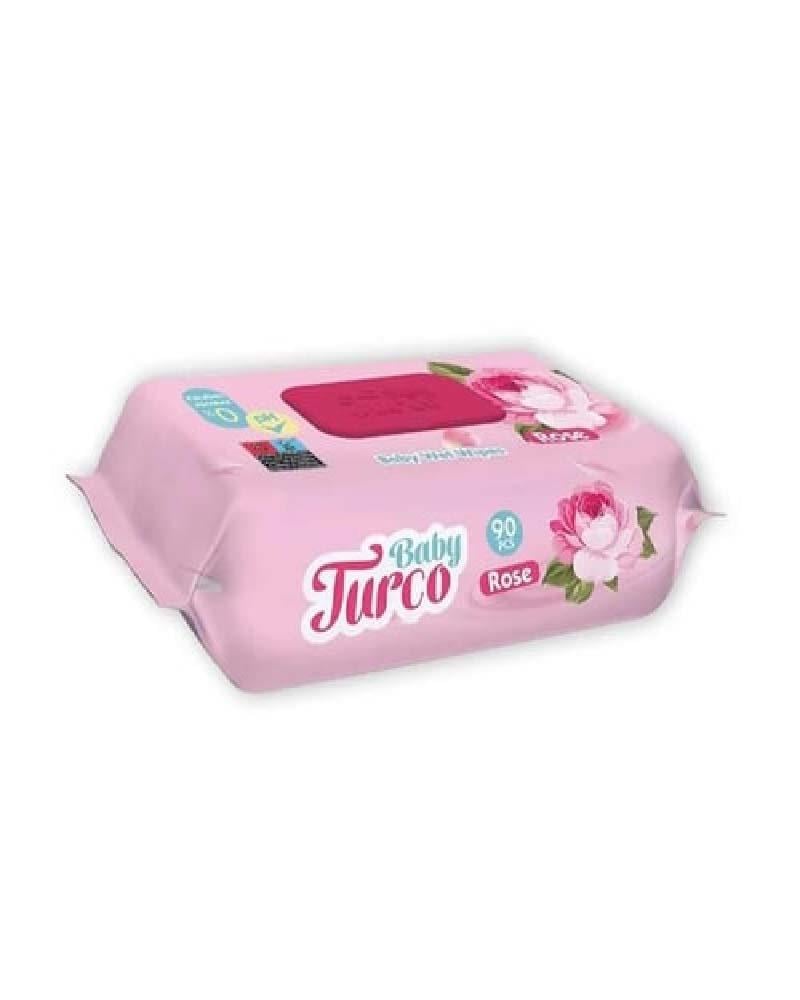 Baby Turco Islak Havlu Rose 90 lı