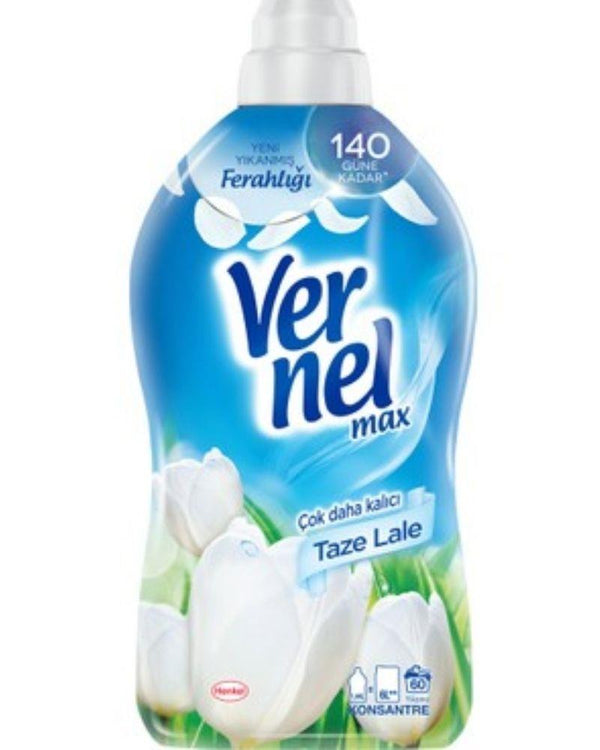 Vernel Max Taze Lale Yumuşatıcı 60 Yıkama 1.44 lt