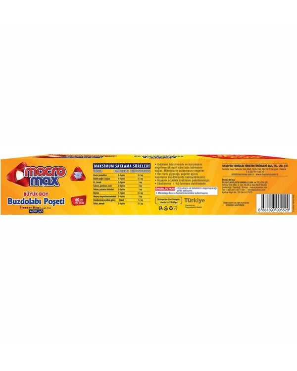 Macromax Büyük Boy Buzdolabı Poşeti 60'lı