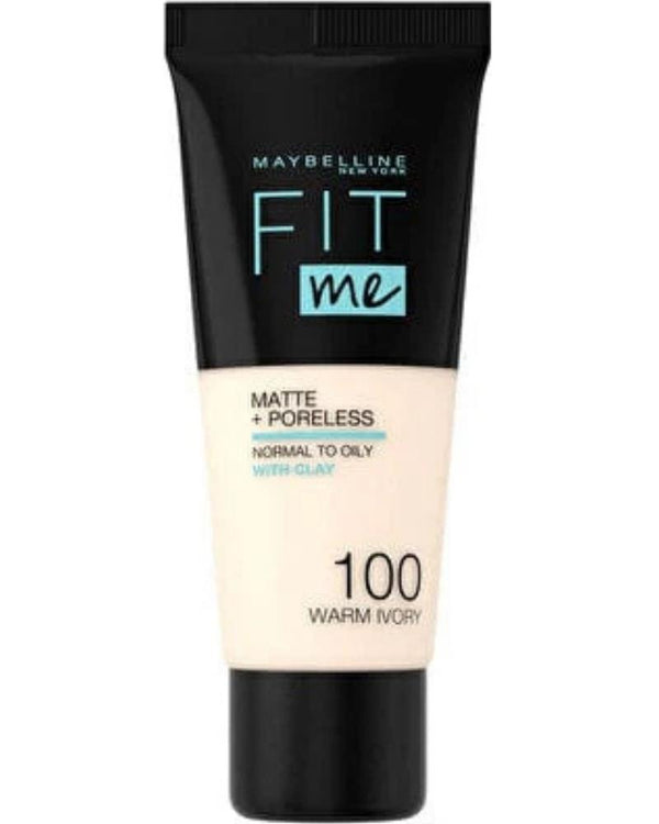 Maybelline New York Fit Me Matte Poreless Fondöten - 100 Warm Ivory