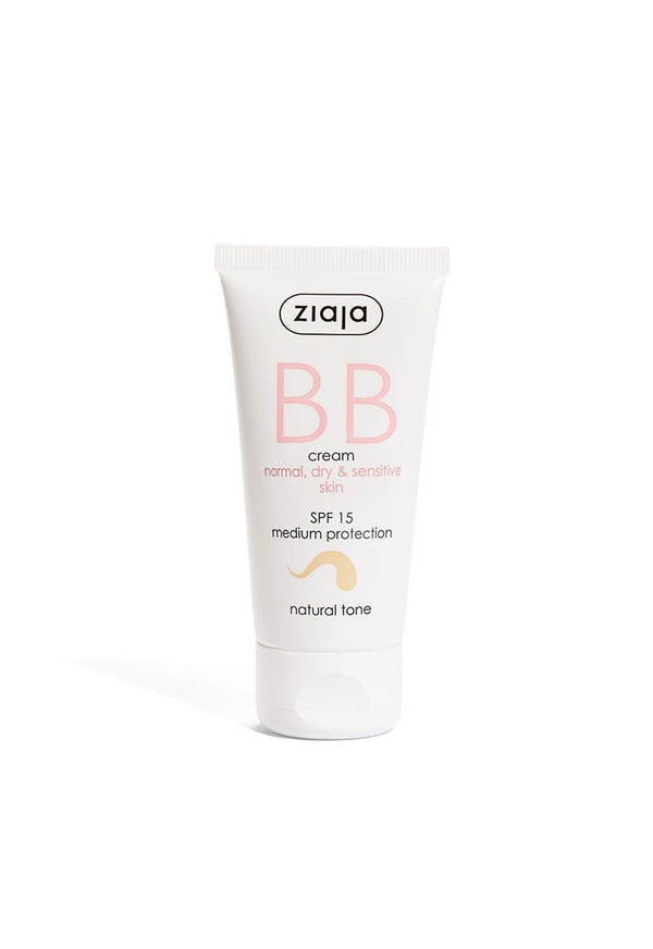 Zıaja BB Krem Normal, Kuru ve Hassas Ciltler İçin Doğal Ton SPF 15 50 ml