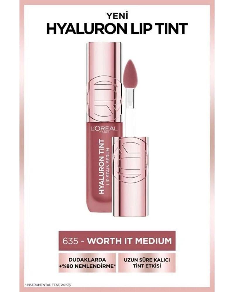 L'Oreal Paris Hyaluron Lip Tint Dudak Parlatıcı - 635 Worth It Medium