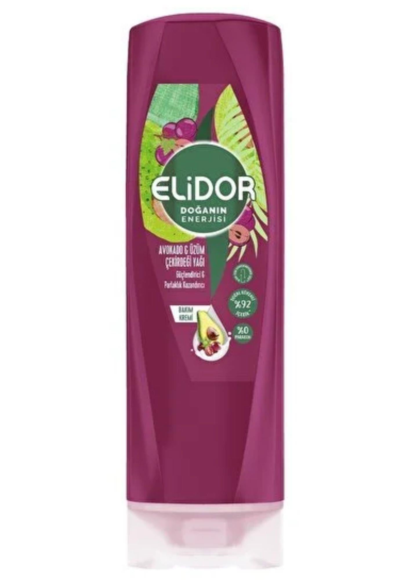 Elidor Saç Kremi Avokado Üzüm Yağı 350Ml