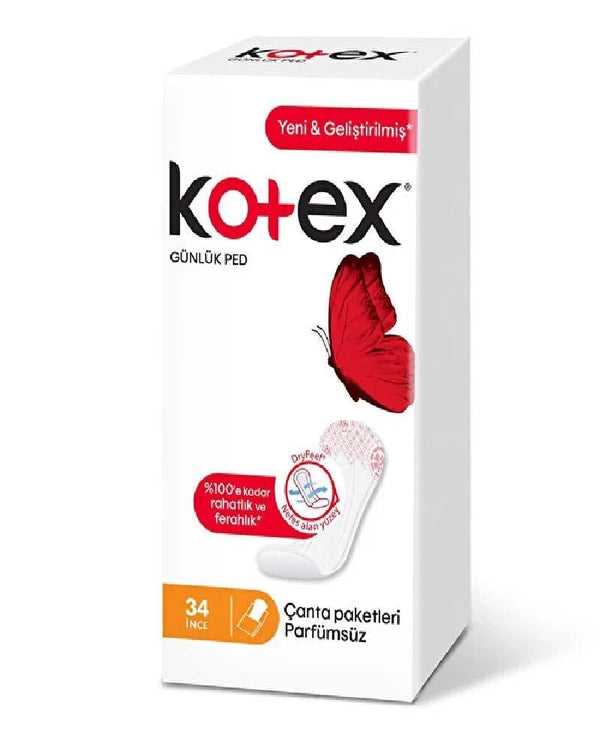 Kotex Günlük Ped Parfümsüz 34'lü