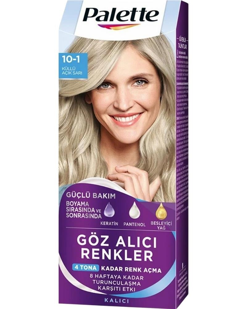 Palette Göz Alıcı Renkler Saç Boyası No: 10.1 Küllü Açık Sarı