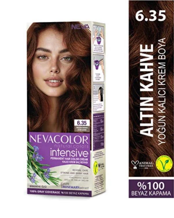 Neva Color INTENSIVE 6.35 Altın Kahve