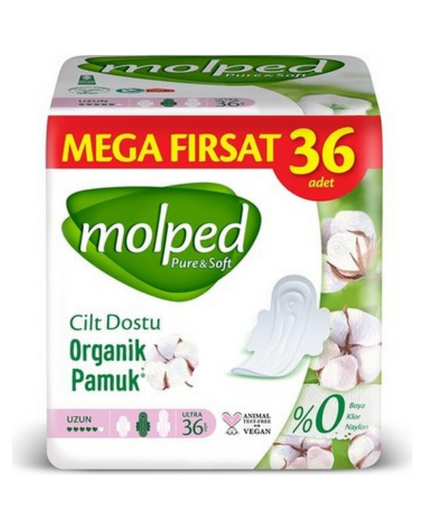 Molped Pure Soft Mega Hijyenik Ped Uzun Ultra 36 lı Fiyatı