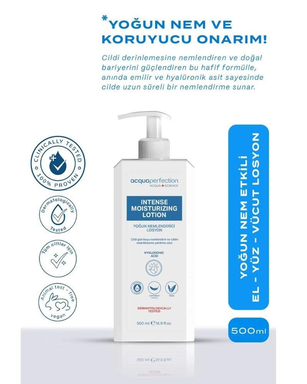 Yogun Nemlendirici El - Yüz - Vücut Losyonu 500 ML