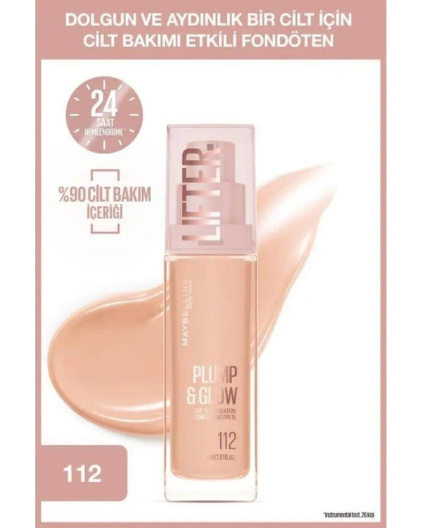 Maybelline New York Lifter Niasinamid ve Hyalüronik Asit İçeren Aydınlatan Fondöten - 112