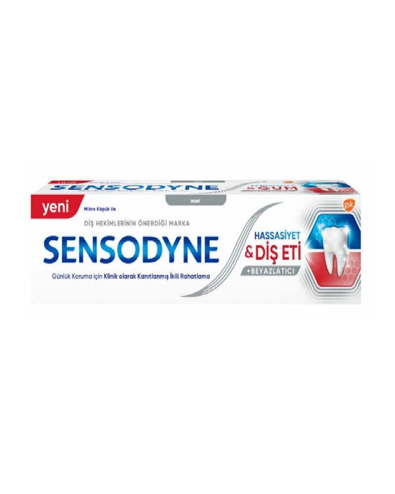 Sensodyne Beyazlatıcı Hassasiyet ve Diş Eti Macunu Beyazlatıcı 75 ml