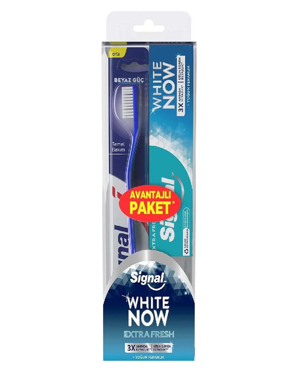 SIGNAL Diş Macunu Whıte Now Ekstra Fresh 75 ml +diş Fırçası