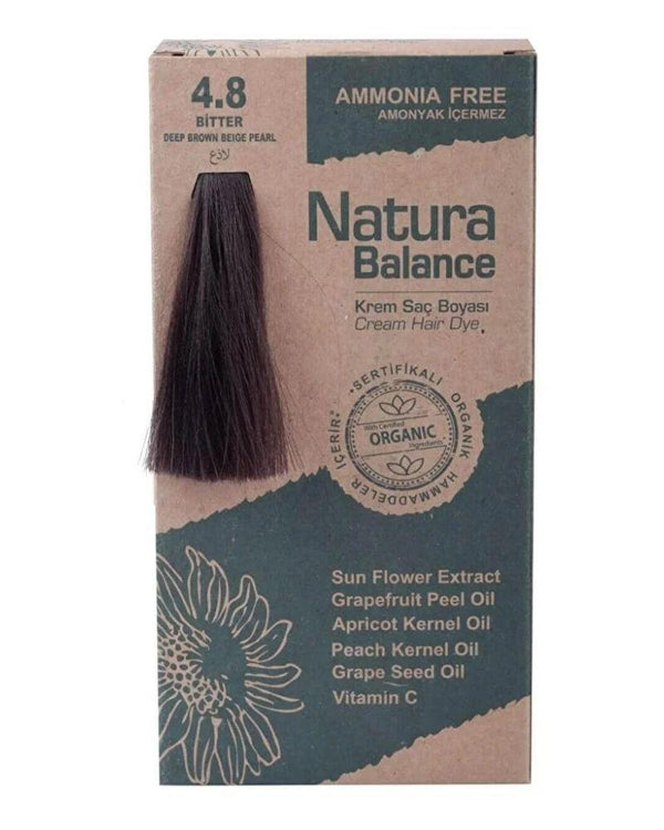 Natura Balance saç boyası 4.8 Bitter