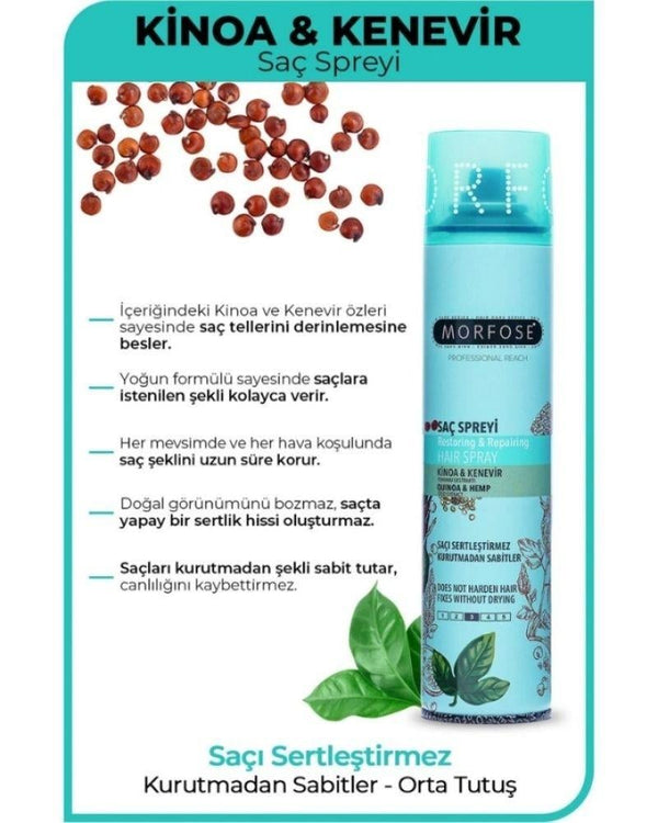 Morfose Kinoa Saç Spreyi 250 ml - Sabitleme