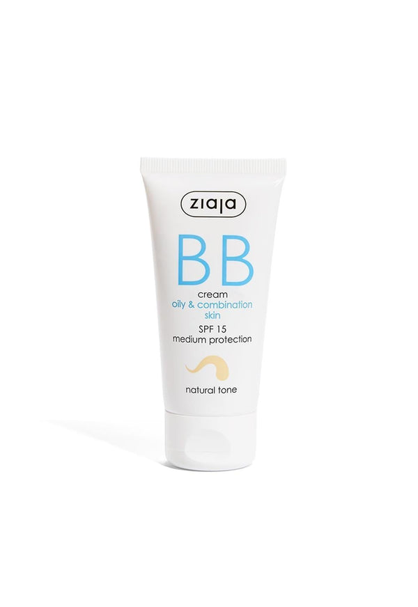 Zıaja BB Krem Yağlı ve Karma Ciltler İçin Doğal Ton SPF 15 50 ml