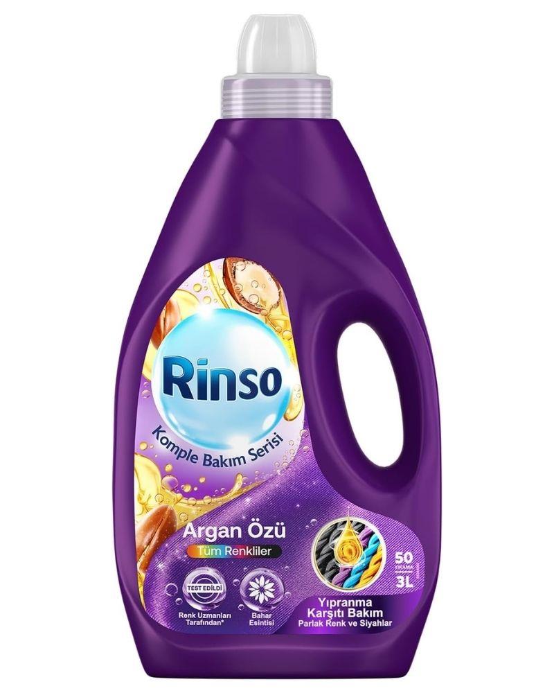 Rinso Argan Özlü Renkliler için Sıvı Çamaşır Deterjanı 3 L