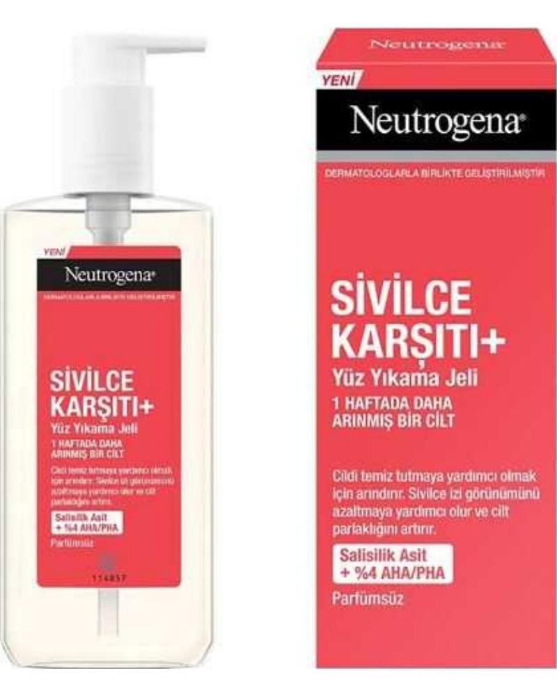 Neutrogena Sivilce Karşıtı Plus Temizleme Jeli 200 ml