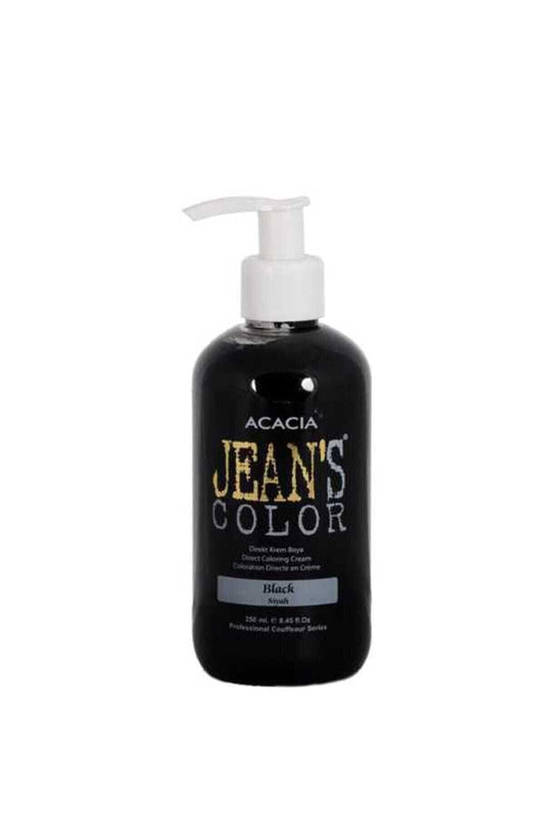 Acacia Jean's Color Siyah 250ml Black Amonyaksız Balyaj Renkli Saç Boyası