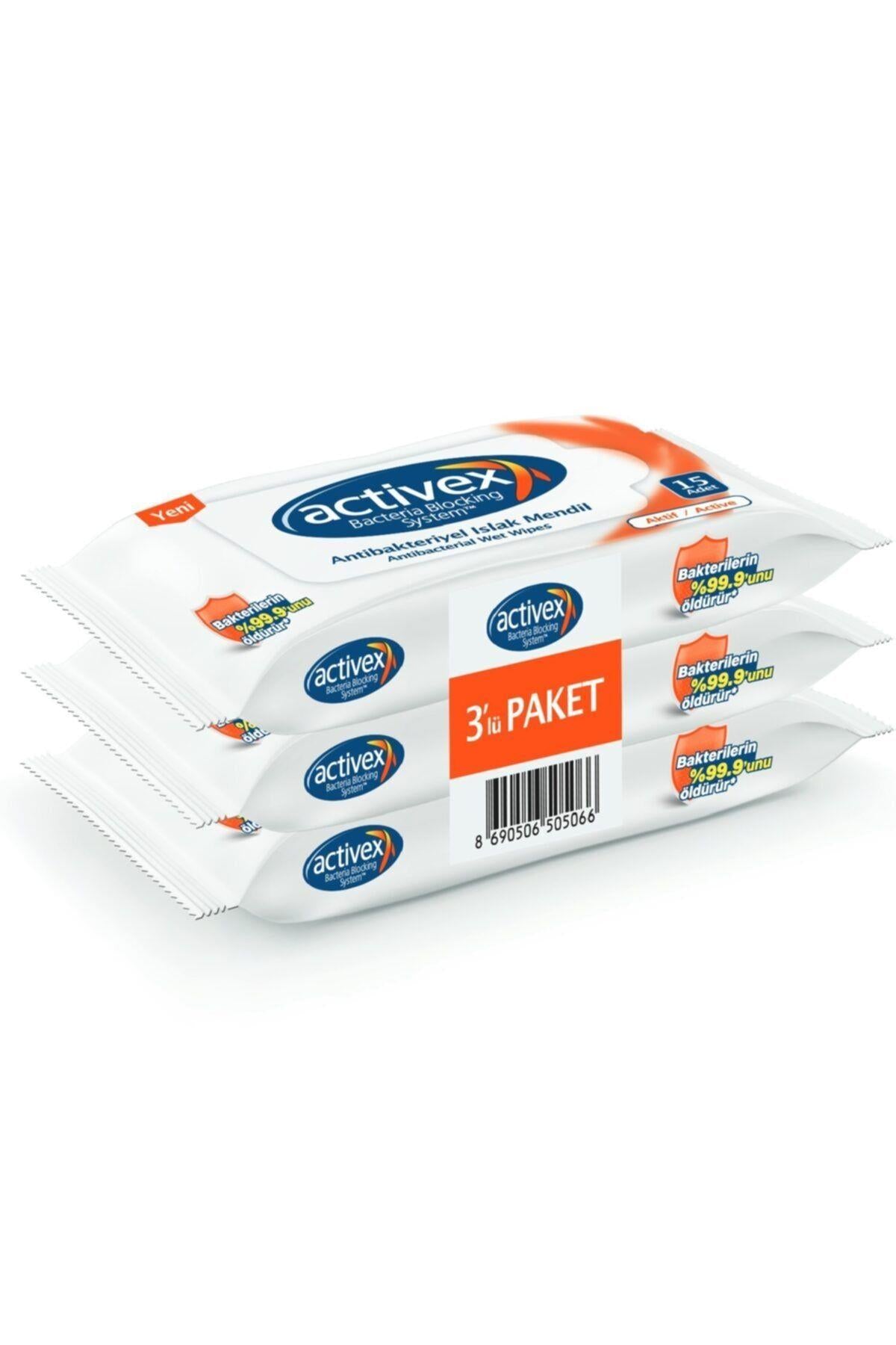 Activex Antibakteriyel Islak Mendil Cep Boy 45 Yaprak