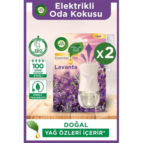 Air Wick Elektrikli Oda Kokusu Cihaz + Yedek ?i?e Lavanta x 2 Adet