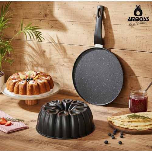 Amboss 2 Parça 26 cm Döküm Kek Kalıbı Krep Tava Seti Fiyatı