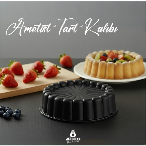 Amboss Ametist 26 cm Döküm Tart Kalıbı ( Siyah ) Fiyatı