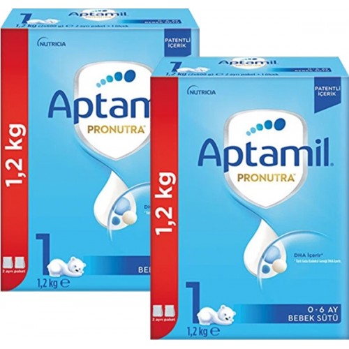 Aptamil 1 Pronutra Bebek Sütü 1200 g 0-6 Ay x 2 Adet Fiyatı