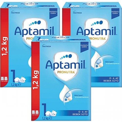 Aptamil 1 Pronutra Bebek Sütü 1200 g 0-6 Ay x 3 Adet Fiyatı