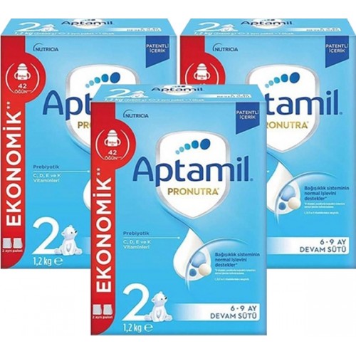 Aptamil 2 Pronutra Devam Sütü 1200 g 6-9 Ay x 3 Adet Fiyatı