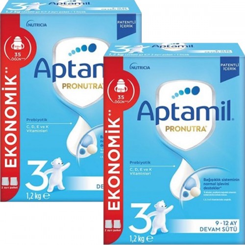 Aptamil 3 Pronutra Devam Sütü 1200 g 9-12 Ay x 2 Adet Fiyatı