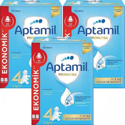 Aptamil 4 Pronutra Devam Sütü 1200 g x 3 Adet