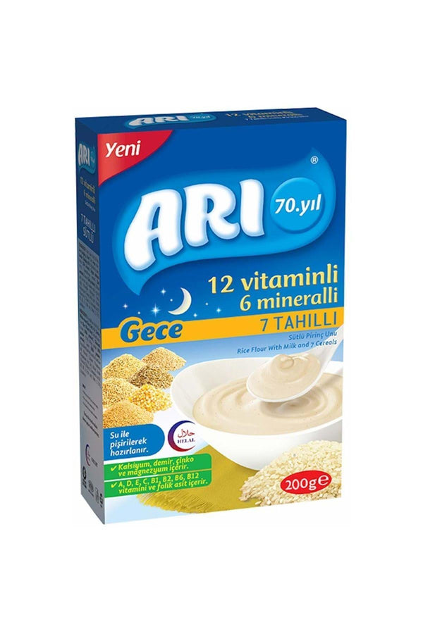 Arı Mama Sütlü 7 Tahıllı Gece Pirinç Unu 200 gr