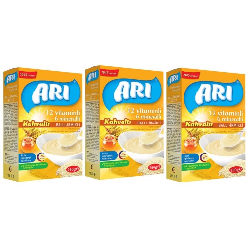 rı Mama Sütlü Ballı İrmikli (Kahvaltı) Pirinç Unu 250 gr x 3