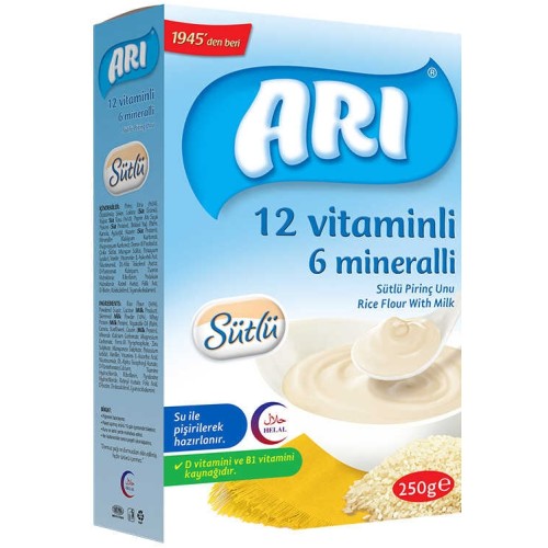 Arı Mama Sütlü Pirinç Unu Kaşık Maması 250 gr x 6 Adet Fiyatı