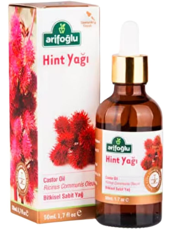 Arifoğlu Hint Yağı Soğuk Sıkım 50ml %100 Saf ve Doğal Castor Oil