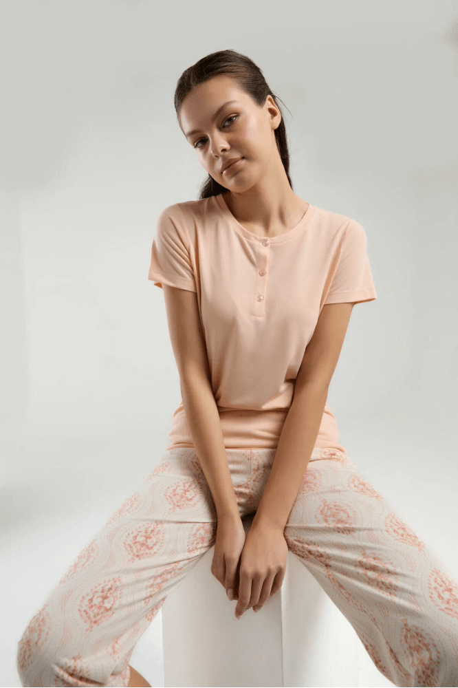 Arnetta AR3258-S Bayan Pijama Takımı Somon