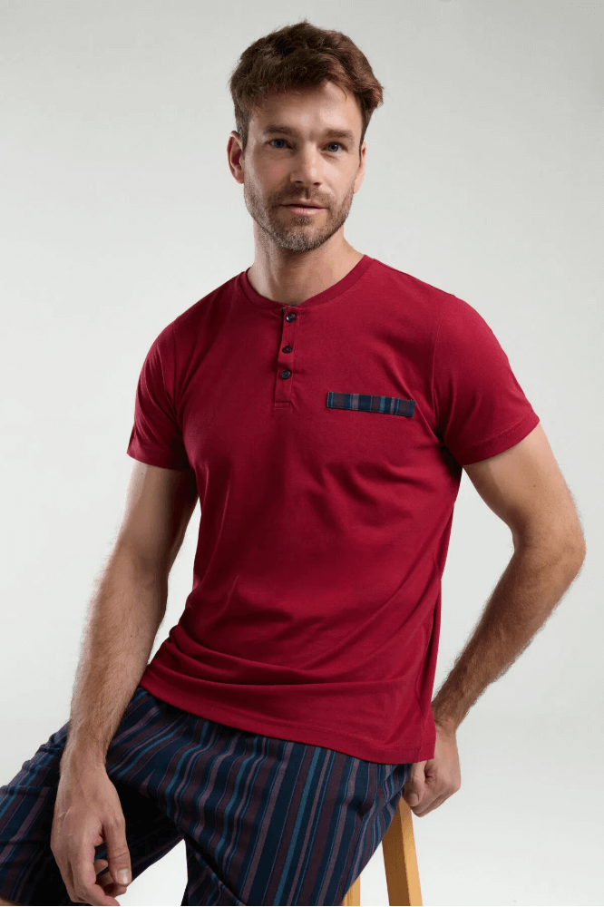 Arnetta Ar3354-S Erkek Pijama Takımı Bordo
