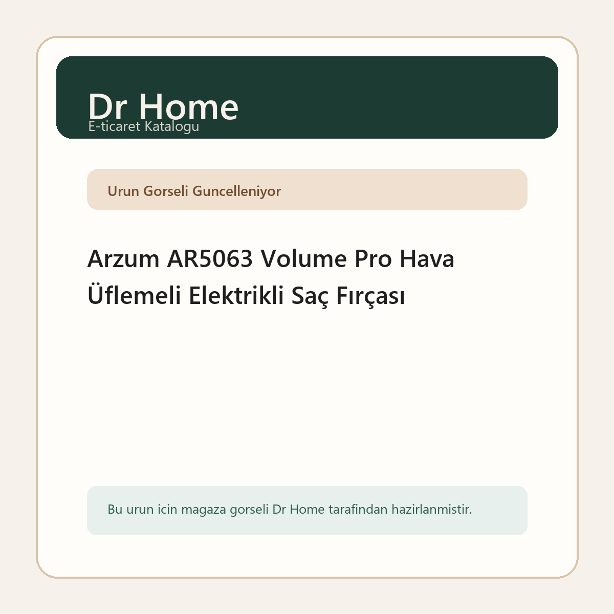 Arzum AR5063 Volume Pro Hava Üflemeli Elektrikli Saç Fırçası
