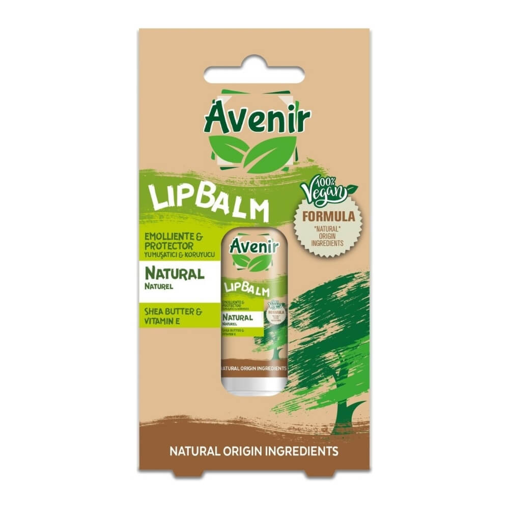 Avenir Lip Balm Vegan Formula Natural 5.2 Gr