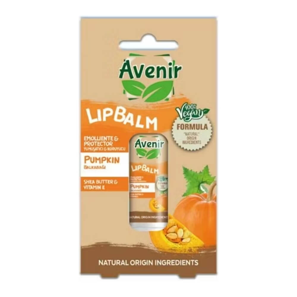 Avenir Lip Balm Vegan Formula Pumpkin 5.2 Gr