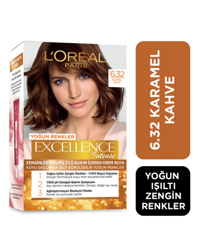 Excellence Intense Saç Boyası 6.32 Karamel Kahve