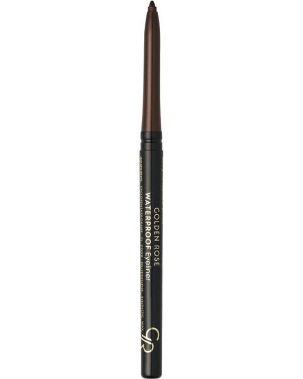Golden Rose Waterproof Automatic Eyeliner No: 010 Copper Brown - Asansörlü Göz Kalemi - 8691190990107