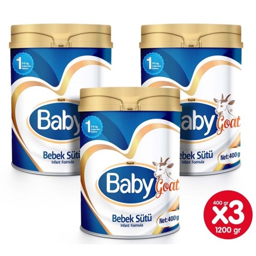 Baby Goat 1 Keçi Sütü Bazlı Bebek Sütü 400 gr x 3 Adet Fiyatı