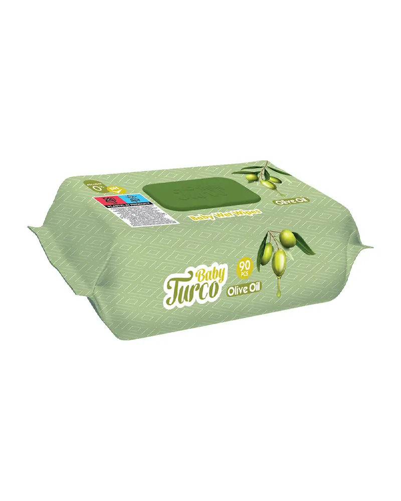 Baby Turco Bebek Islak Mendil 90'lı Zeytinyağlı 8684117000058