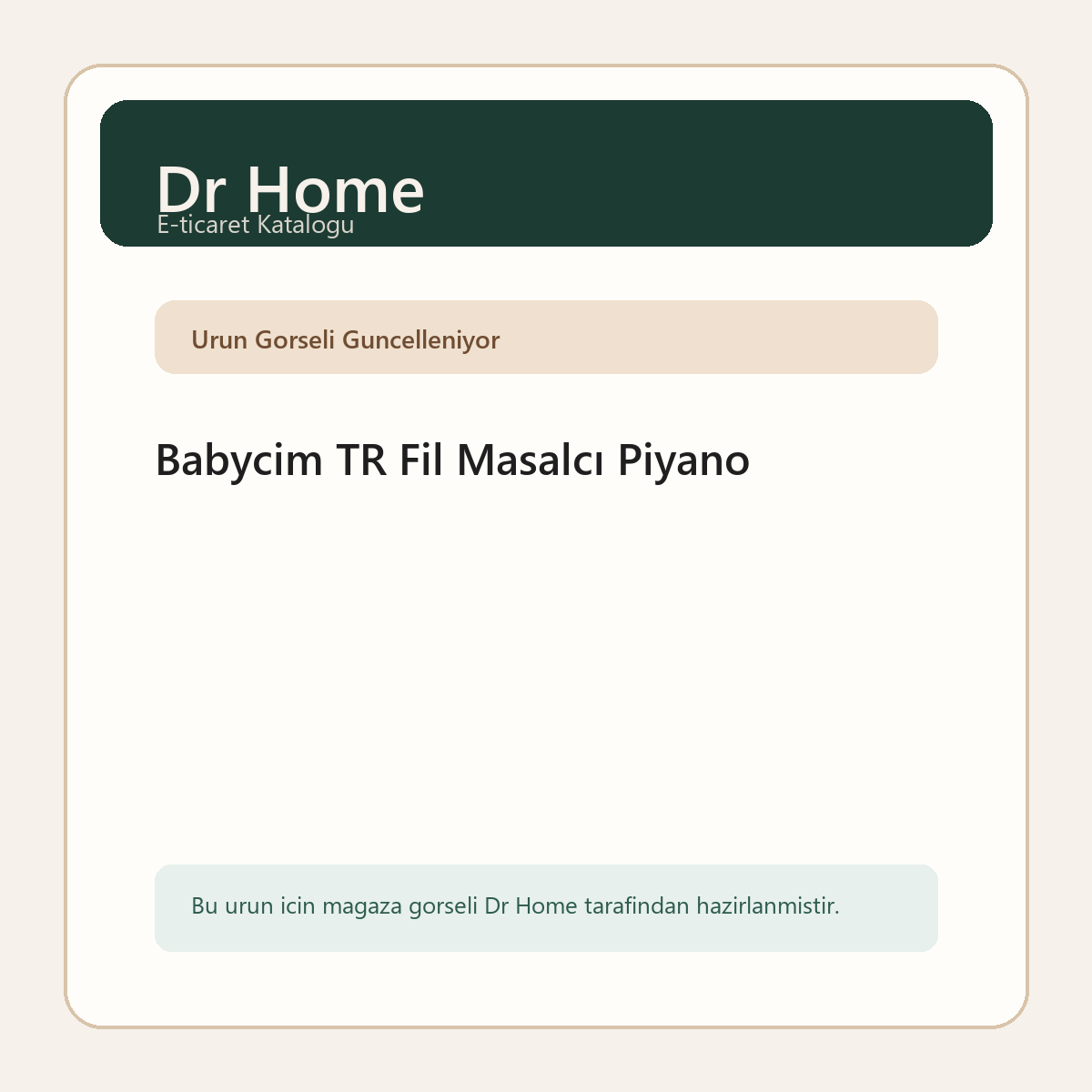 Babycim TR Fil Masalcı Piyano