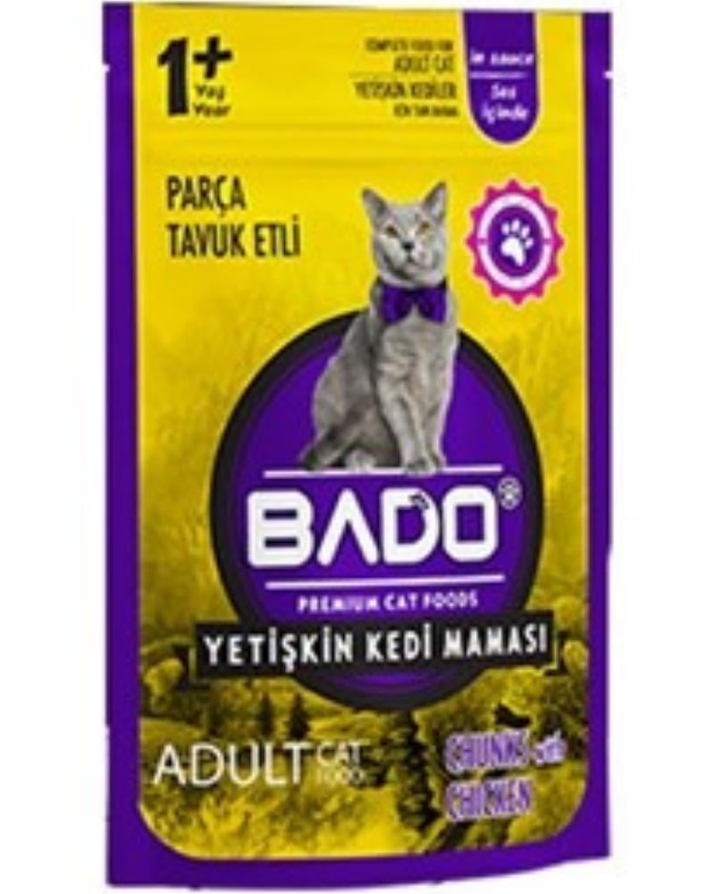 Bado Yetişkin 1 Adet 85 gr Kedi Yaş Mama Tavuk Etli