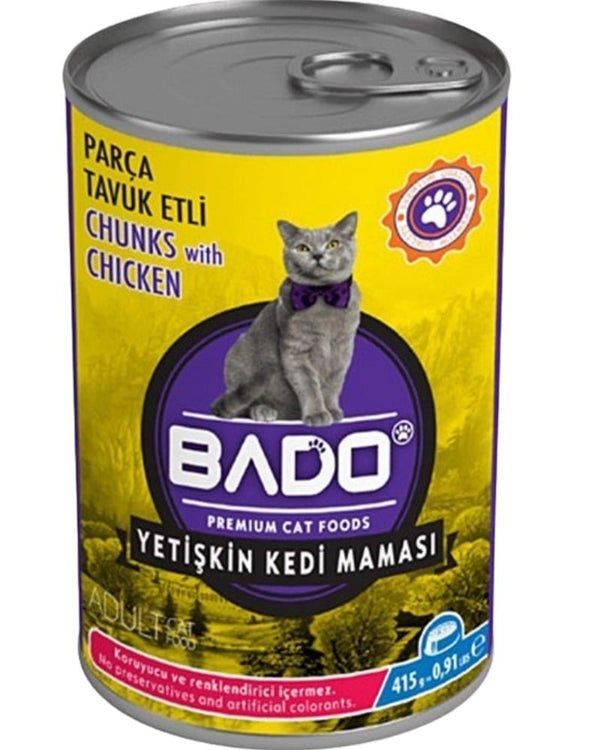 Bado Yetişkin Tavuk Etli Kedi Maması 415 gr